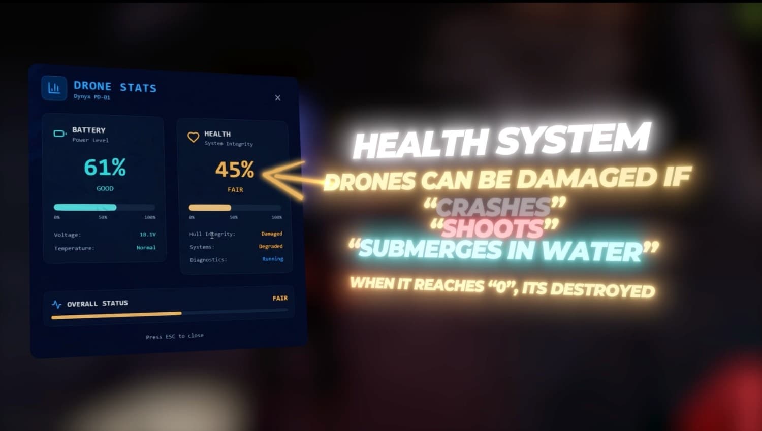 RC Car & Drone Health System