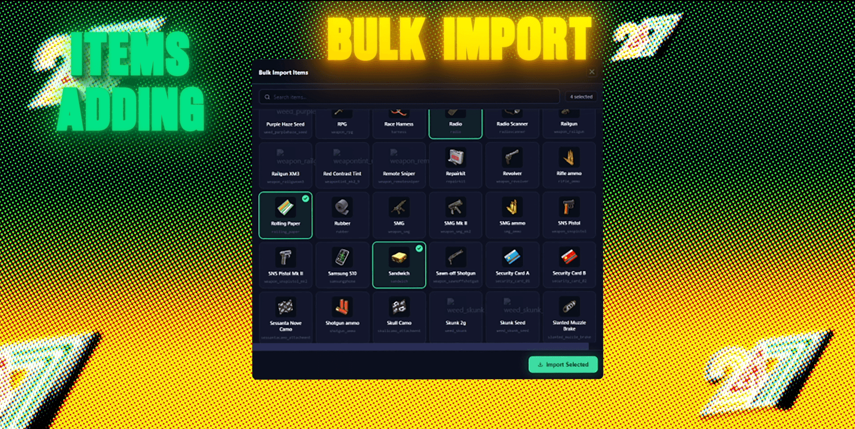 Bulk Import Items